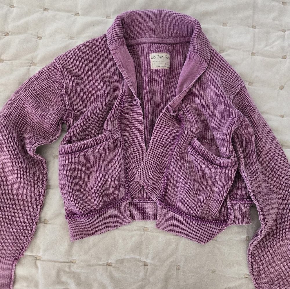 Free people purple sweater